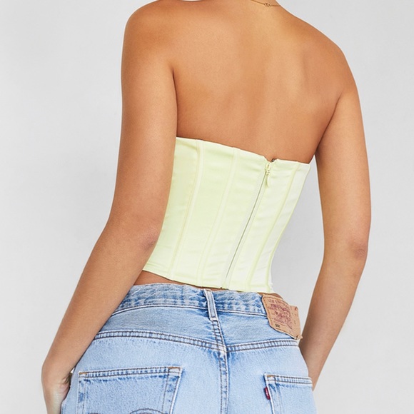 House of CB; XS corset top; it’s more of a paler yellow; worn once - Picture 3 of 5